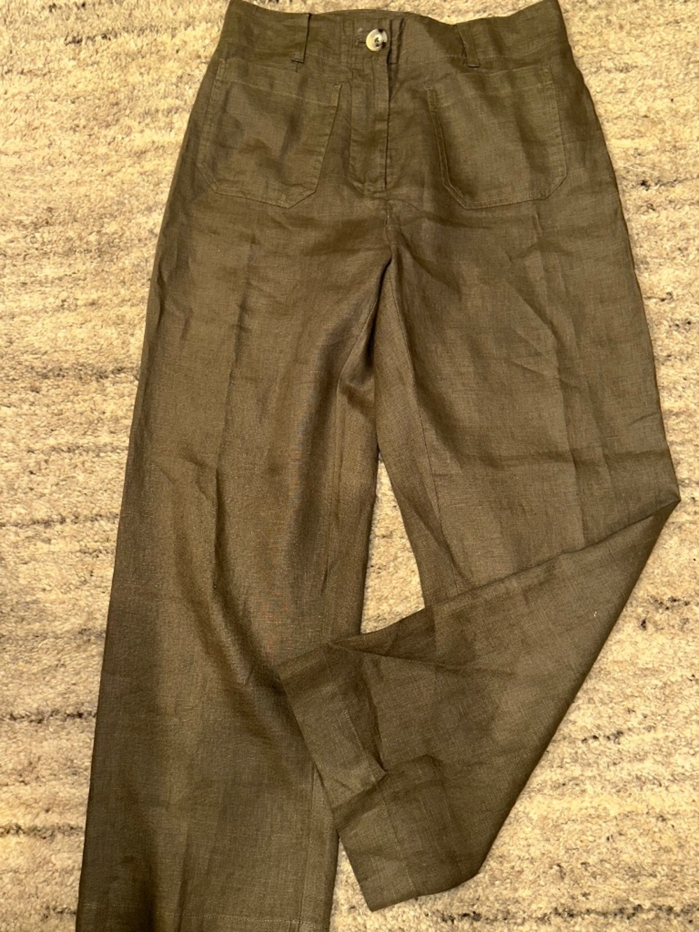 QUINCE LINEN WIDE LEG PANTS EXCELLENT CONDITION  M